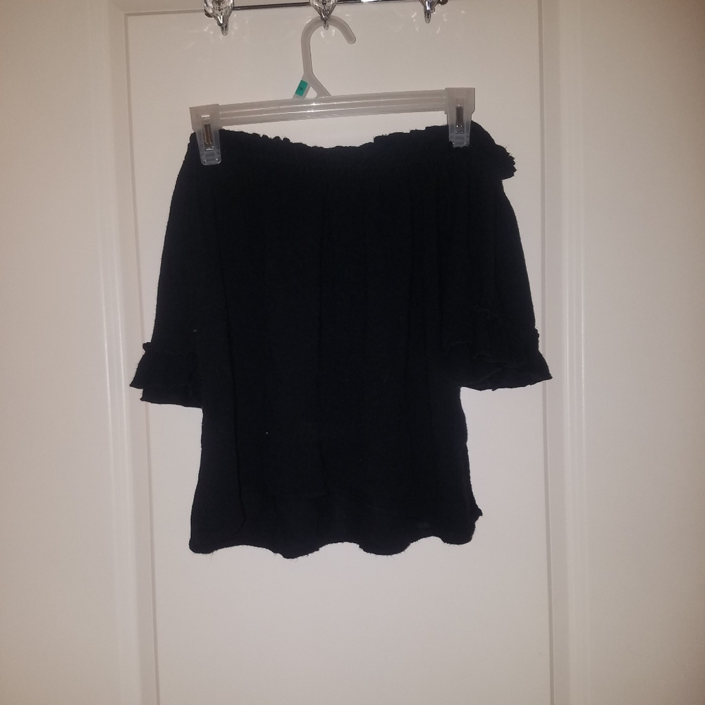 Black Off The Shoulder Top